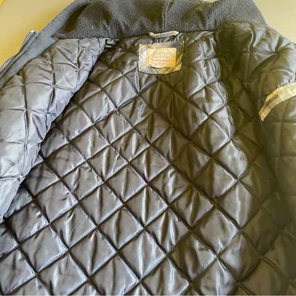 Boston Traders Coat  Quilter Flannel Hooded Zip up & button close 2 Pockets M - Picture 8 of 15